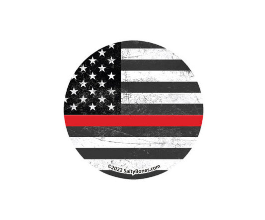 Thin Red Line Tumbler Decal
