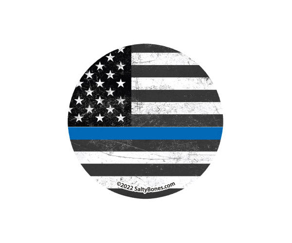 Thin Blue Line Tumbler Decal