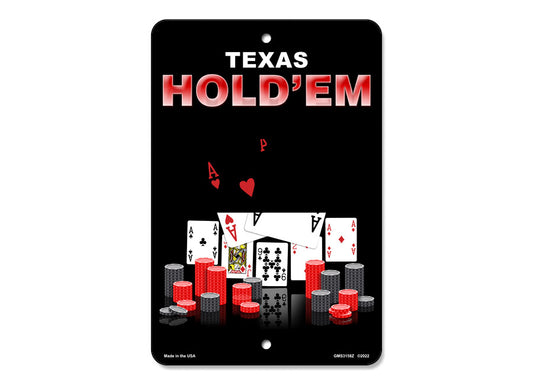 Texas Hold 'Em Sign