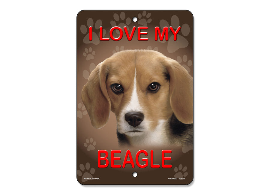 I Love My Beagle Sign