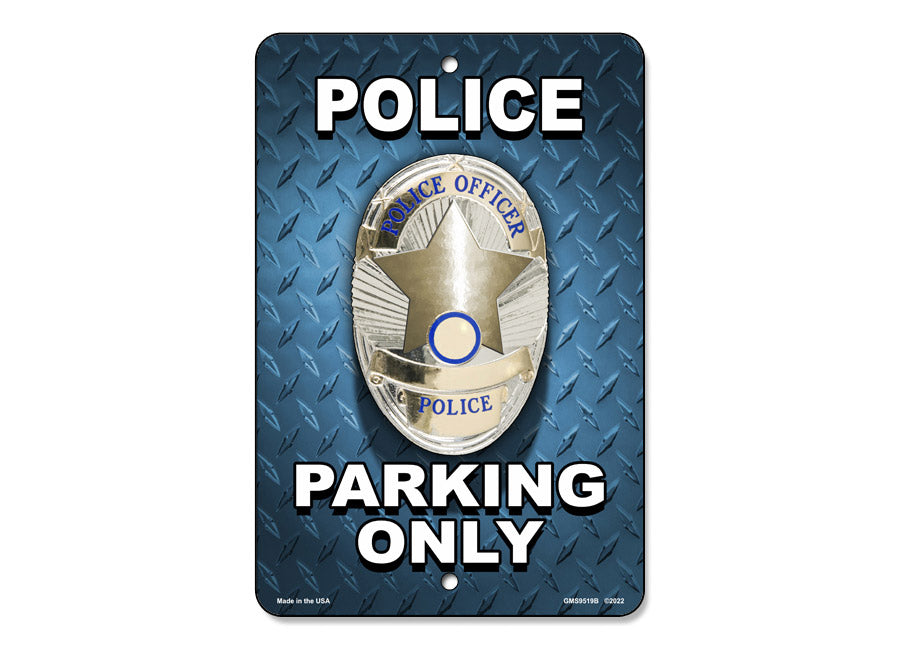Police Parking Sign