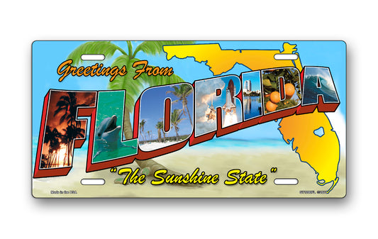 Florida "The Sunshine State" License Plate