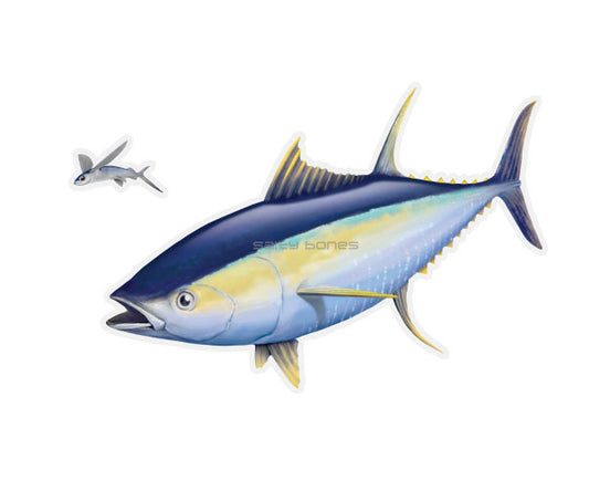 Yellowfin Tuna Mega Decal
