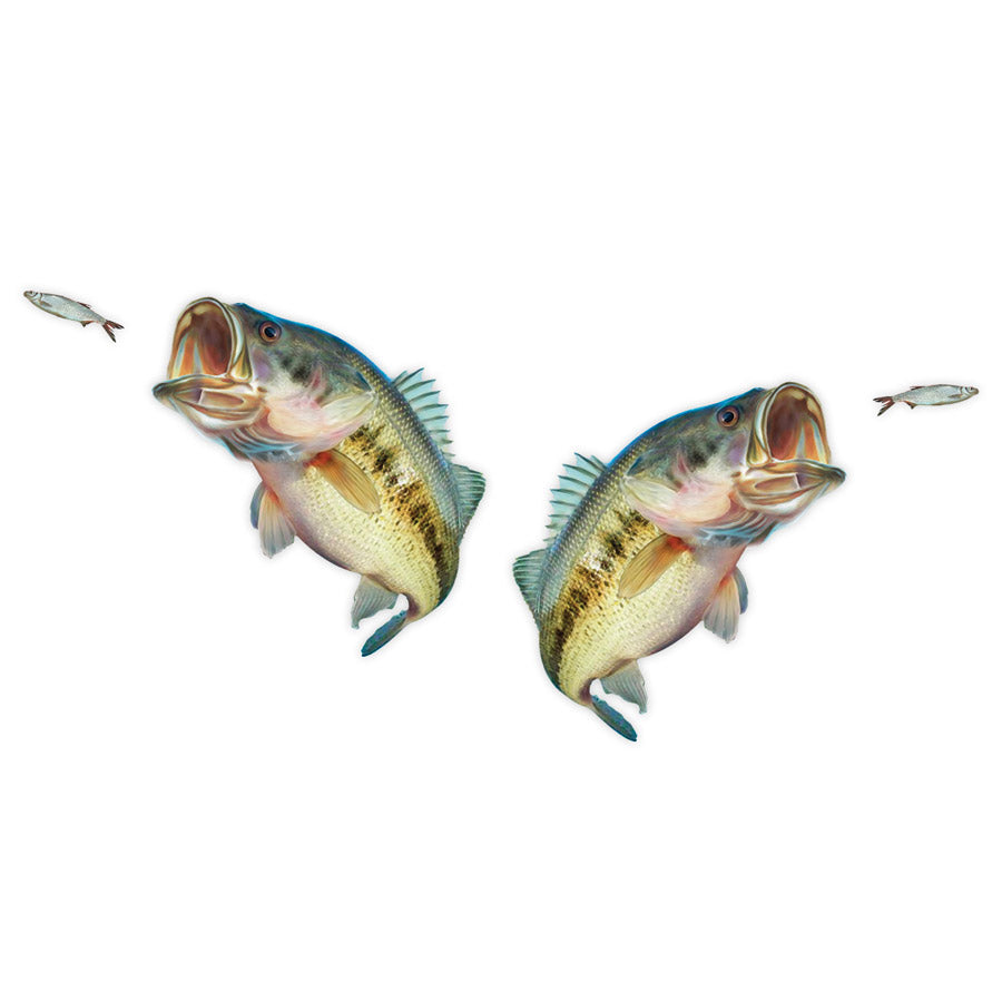 Salty Bones Largemouth Bass Mega Decal Double Pack