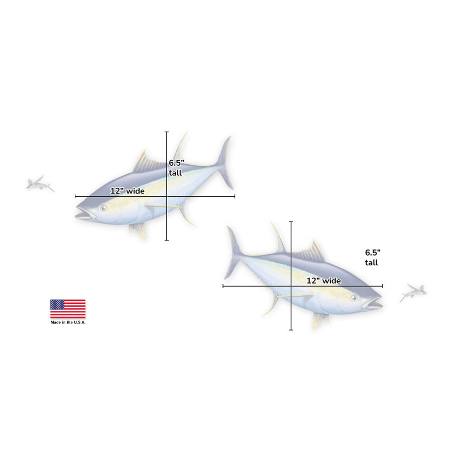 Yellowfin Tuna Mega Decal Double Pack