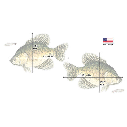 Crappie Mega Decal Double Pack