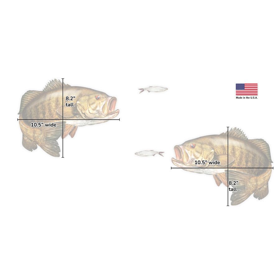 Smallmouth Bass Mega Decal Double Pack