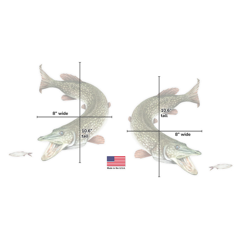 Northern Pike Mega Decal Double Pack
