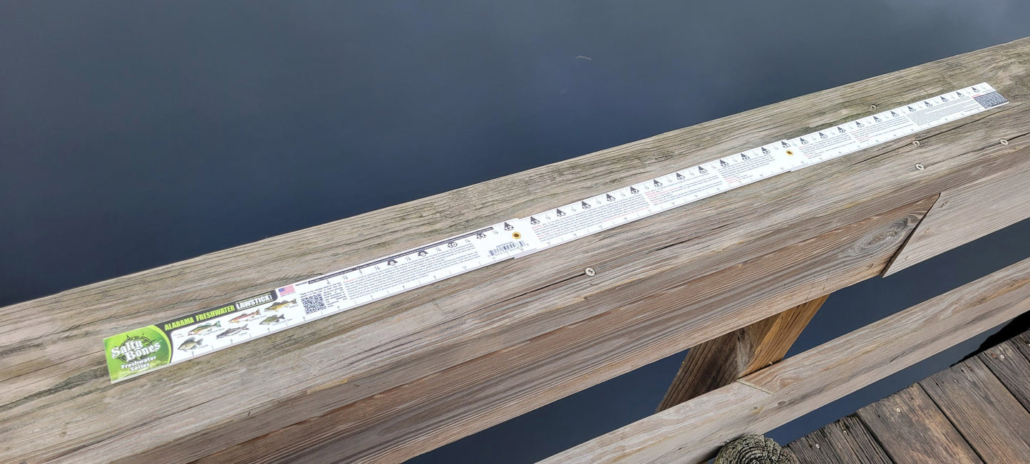 Salty Bones Alabama Freshwater Lawstick - 36" Folding Fishing Ruler