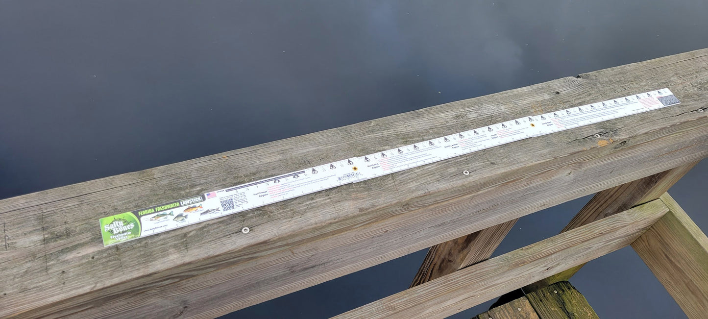 Salty Bones Florida Freshwater Lawstick - 36" Folding Fishing Ruler