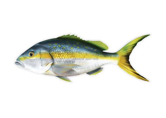 Yellowtail Snapper Profile Fish Decal