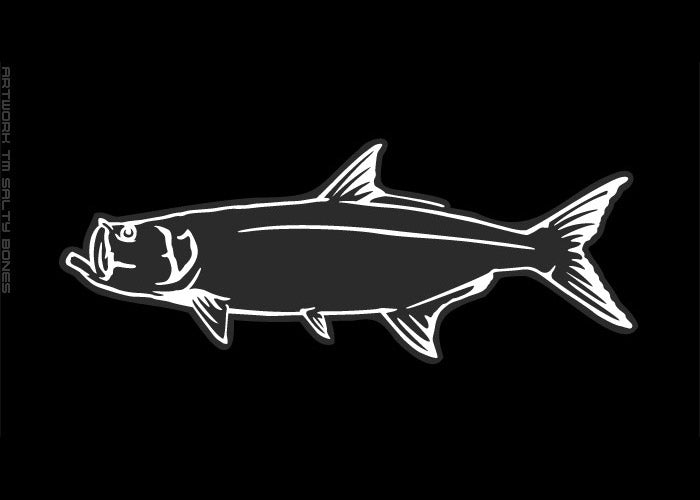 Tarpon Plotted Style Profile Decal