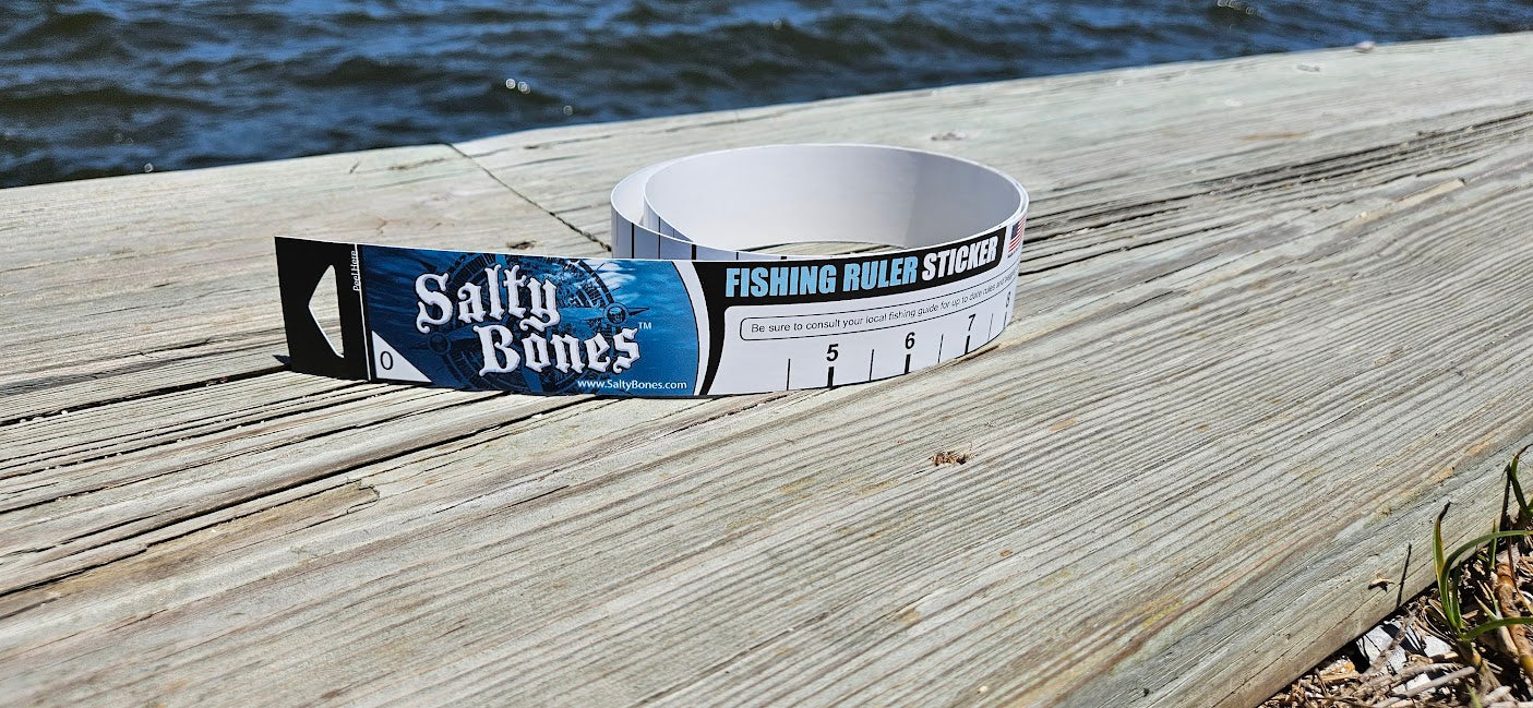 Salty Bones 36" Fishing Ruler Sticker
