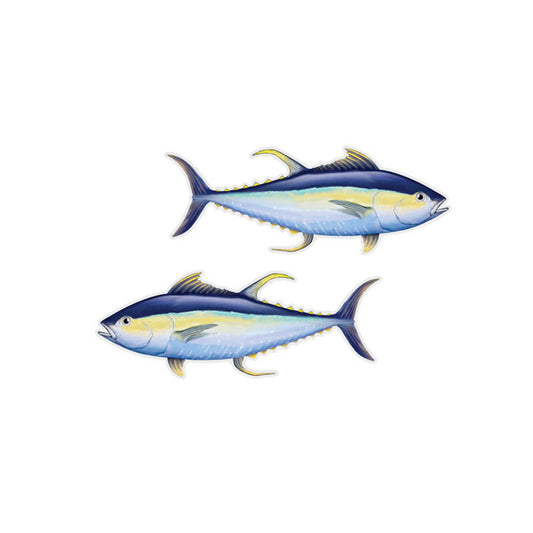 Yellowfin Tuna Mini Profile Fish Decals