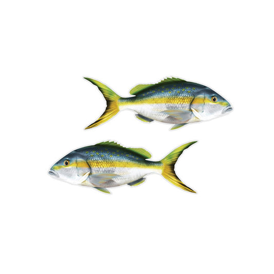 Yellowtail Snapper Mini Profile Fish Decals