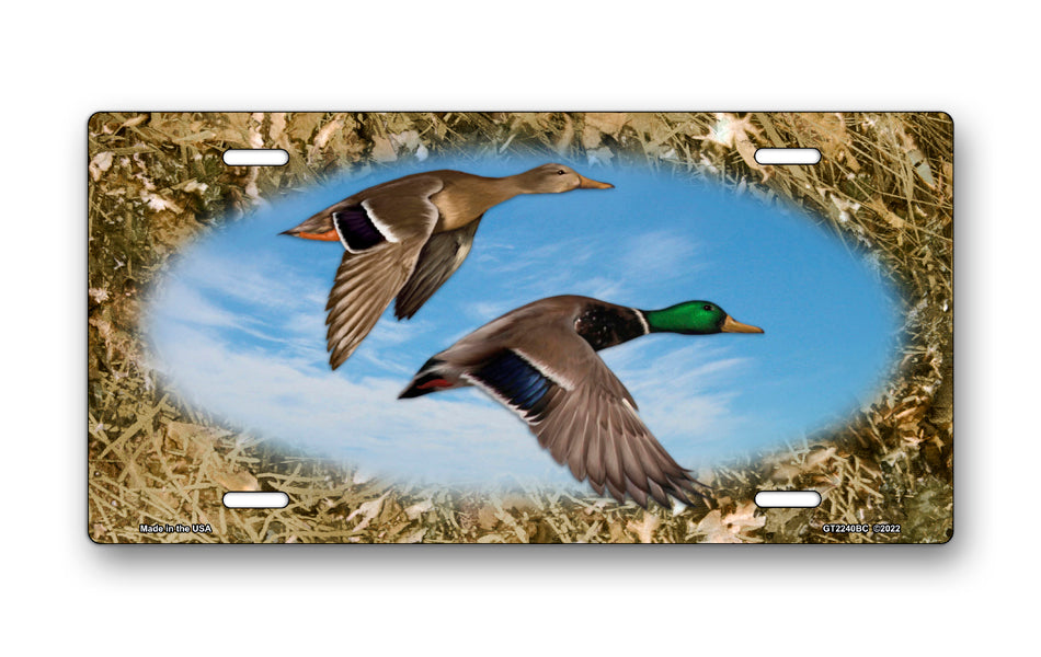 Mallards on Camo License Plate