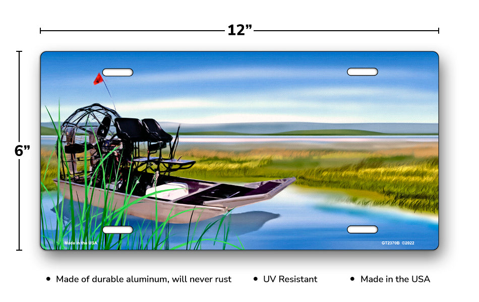 Airboat License Plate