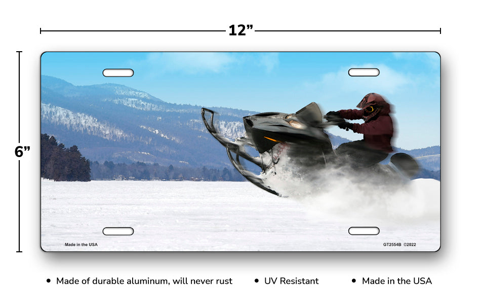 Snowmobiler License Plate