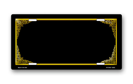 Stylized Border License Plate