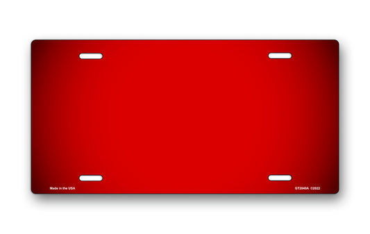 Red Ringer License Plate