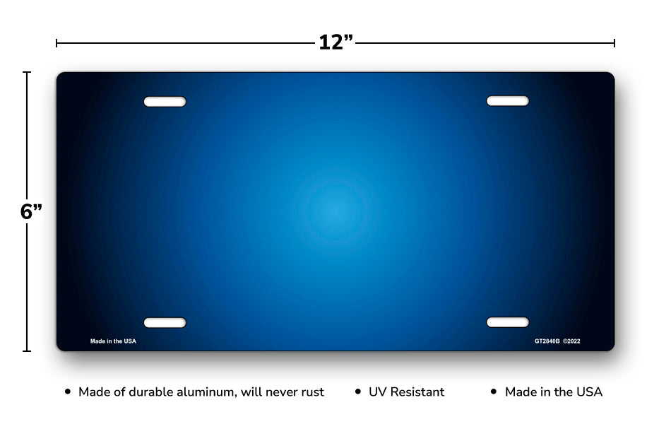 Blue Ringer License Plate