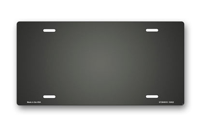 Dark Gray Ringer License Plate