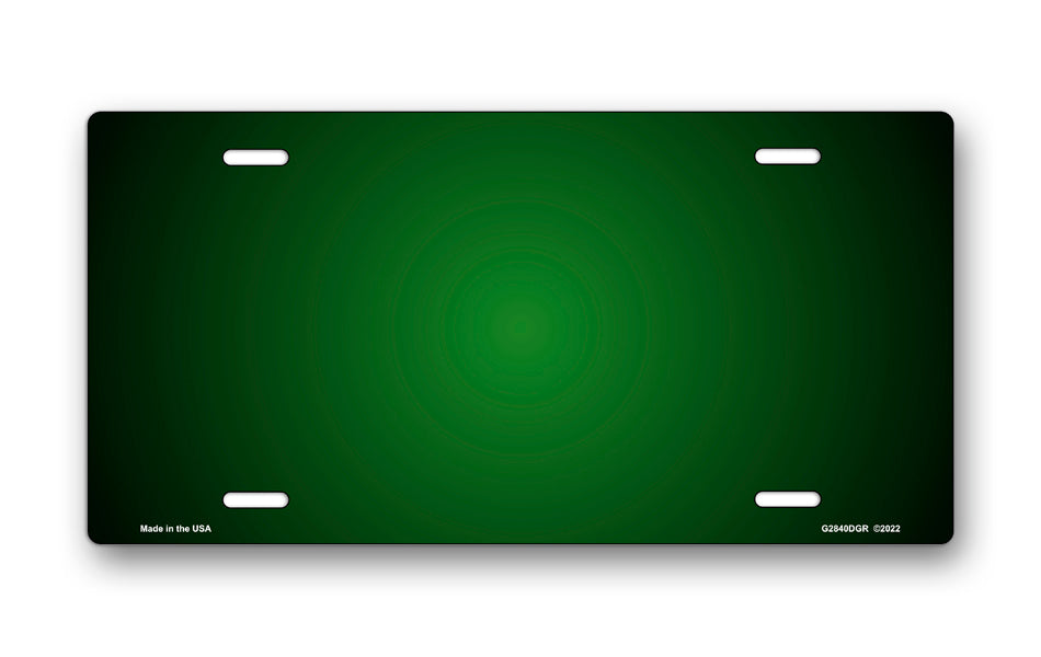 Dark Green Ringer License Plate