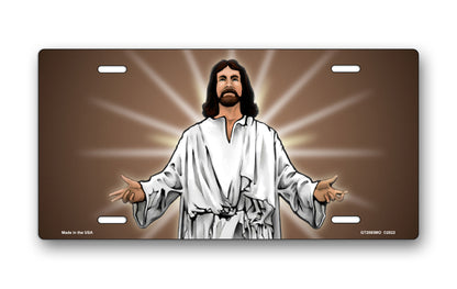 Jesus on Mocha License Plate