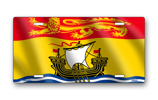 Flag of New Brunswick License Plate