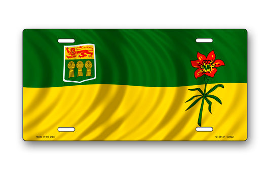 Saskatchewan Flag License Plate