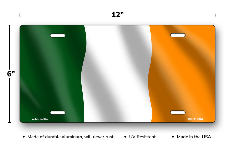 Flag of Ireland License Plate