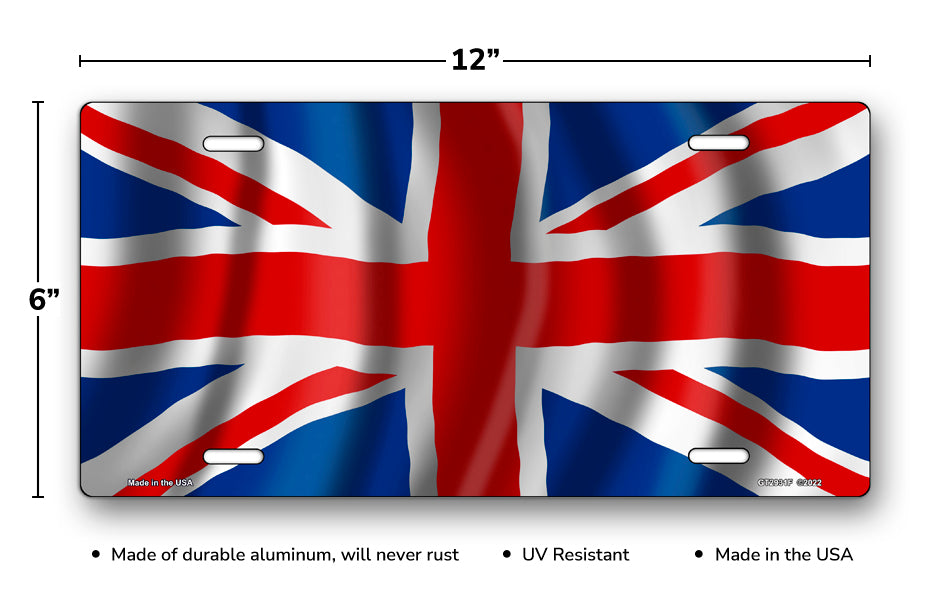 Flag of Great Britain License Plate