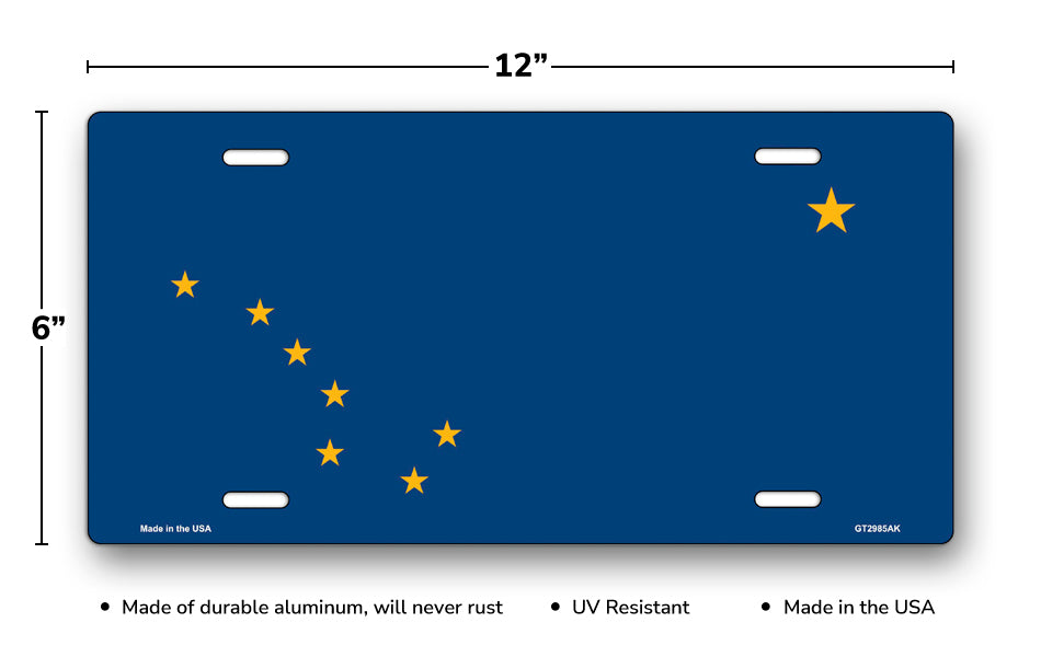 Alaska State Flag License Plate