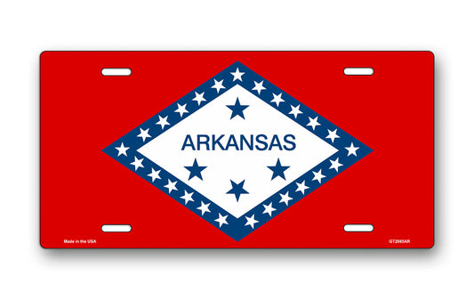 Arkansas State Flag License Plate