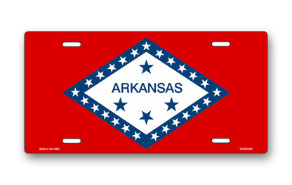 Arkansas State Flag License Plate