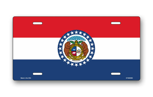 Missouri State Flag License Plate