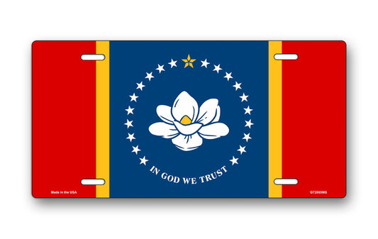 Mississippi State Flag License Plate