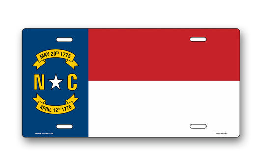 North Carolina State Flag License Plate