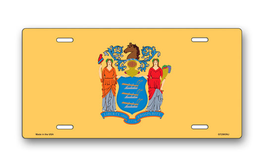 New Jersey State Flag License Plate