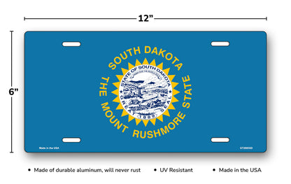 South Dakota State Flag License Plate