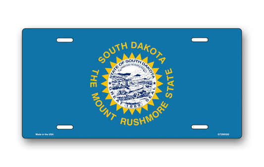 South Dakota State Flag License Plate