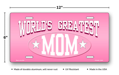 World's Greatest Mom License Plate