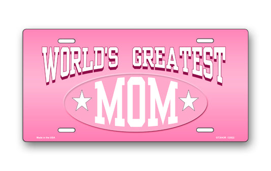 World's Greatest Mom License Plate