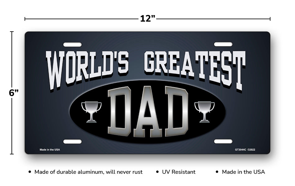 World's Greatest Dad License Plate