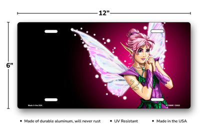 Pink Fairy License Plate