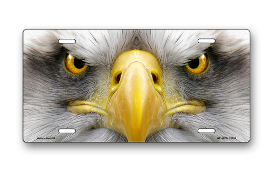 Eagle Face License Plate