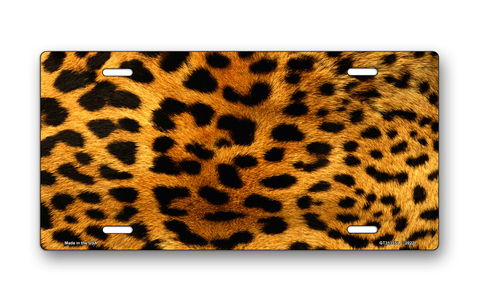 Leopard Fur License Plate