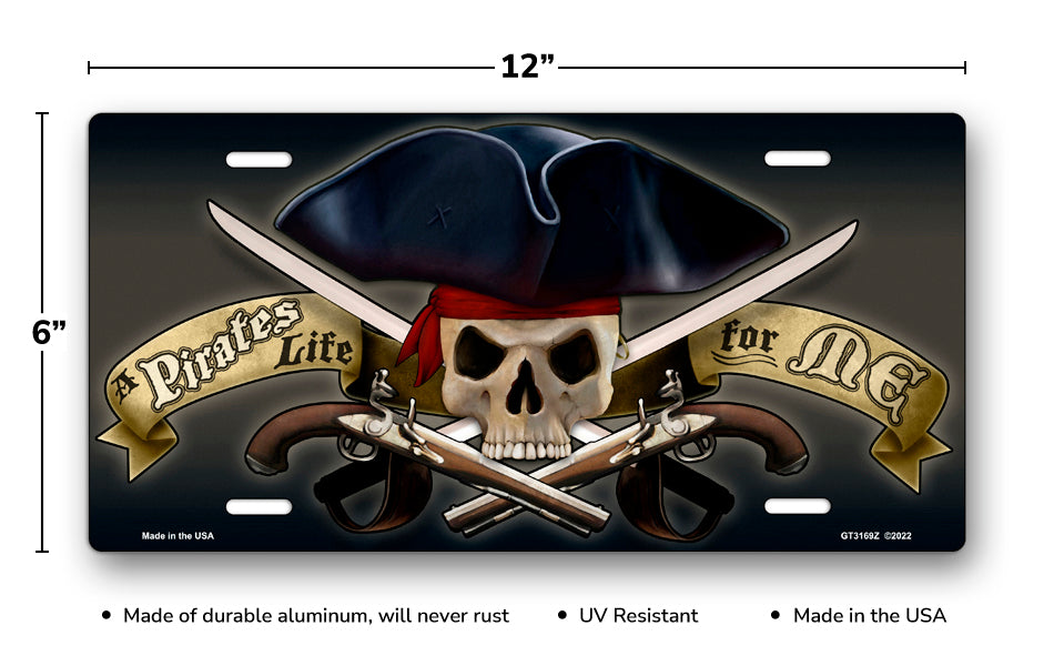 A Pirates Life For Me License Plate