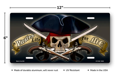 A Pirates Life For Me License Plate