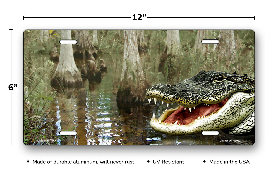 Swamp Gator License Plate
